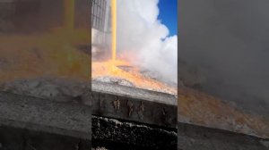 Слив стекловаренной печи в Ардоне.