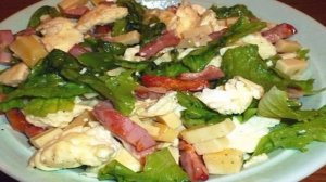 Салат с омлетом