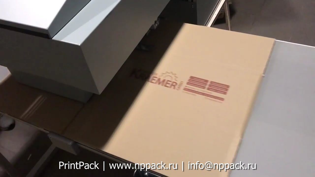 Цифровой принтер для печати на микрогофрокартоне и бумажных пакетах k-Power. смотреть онлайн