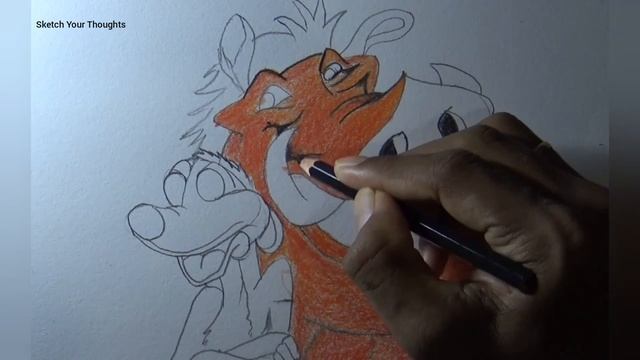 How to draw Timon and pumbaa for beginners | Sketch 21 смотреть онлайн