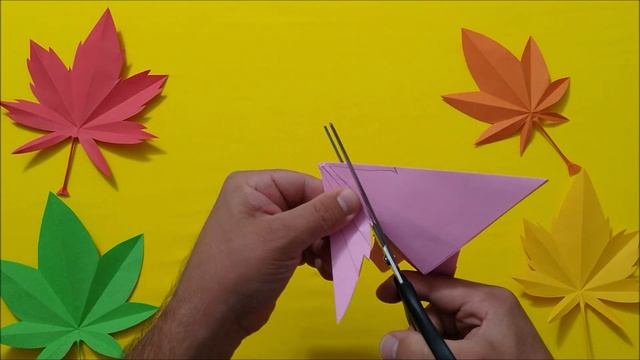 Jesenné listy z papiera, skladačka, zábava pre deti, výrobky z papiera, veci z papiera смотреть онлайн