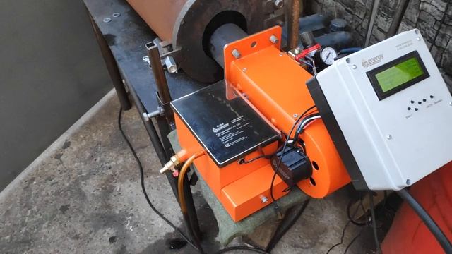 Обзор и первый запуск. Горелка на отработанном масле 2х ступенчатая EcoBoil AV150 смотреть онлайн