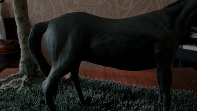 "Безмятежность" (Лепка из пластилина. Девушка, Лошадь, Дерево, Трава) смотреть онлайн