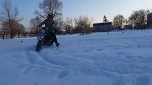 Дрифт на альфе зимой