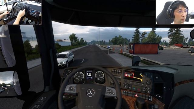 ETS 2 | Yort Delivery Work | Benz Actros - Thrustmaster T300 RS Wheel Game Play смотреть онлайн