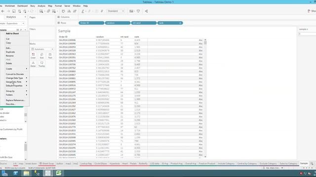 Tableau Tutorial 81: Randomly Sample Data in Tableau смотреть онлайн