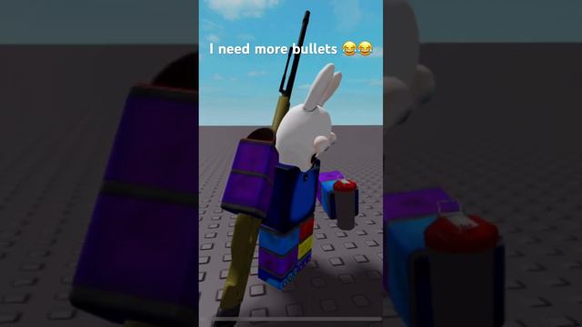 I need more bullets 😂😂😂#roblox #memes #funny #short