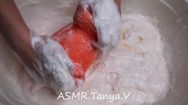 ASMR Glycerin Dalan Soap MUSHY SOAP ✨ Soaked Soap Sponge Squeezing смотреть онлайн
