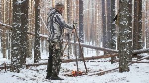 Поход в лес. Дикая кухня. Мой новый топор Hultafors. Малый якутский нож.