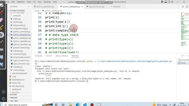 Python Data Types in hindi | Python Type Conversion - Learn Python in hindi
