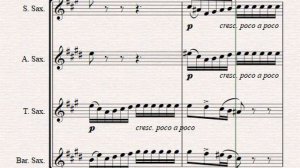 Serenade - 1. Pezzo in forma di sonatina - arr. for Saxophone Quartet SATB by Luís Cardoso