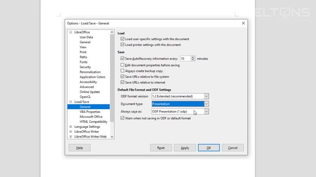 How to Change the Default Save File Type in LibreOffice смотреть онлайн