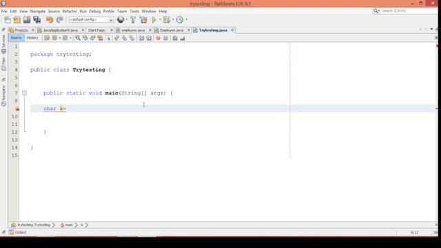 Data Type char in java