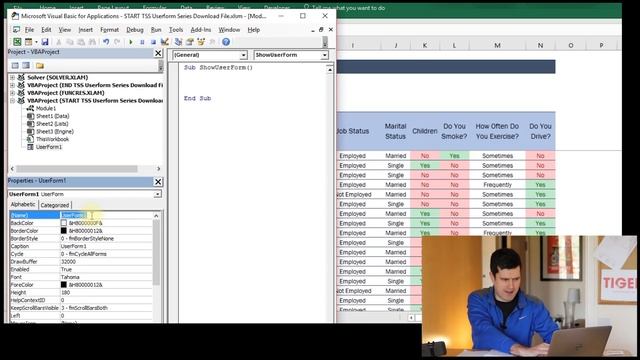 Excel Userforms for Beginners (2/10) – Use Excel VBA to Create A Userform and Manage a Database