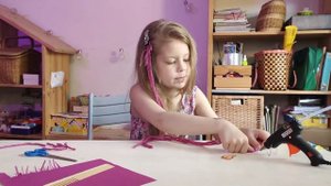 Заколка-прядка своими руками. Украшение для волос.