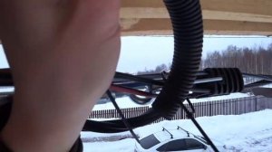 Электромонтаж СИП кабеля от щита учета до мастерской/ Подключение СИП кабеля