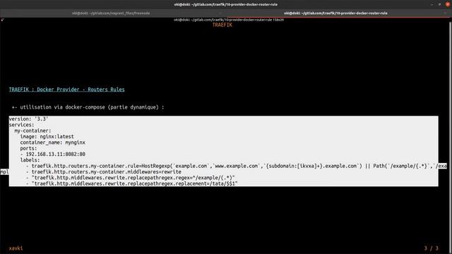 TRAEFIK - 10. ROUTERS : LES RULES (HOST, PATH, REECRITURE, REGEXP) смотреть онлайн