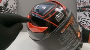 Шлем (интеграл) Origine STRADA Advanced черный/красный глянцевый , 98moto.ru