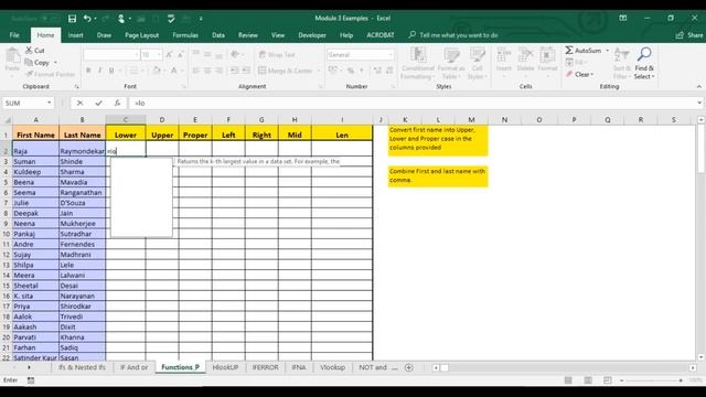 Microsoft Excel Tutorial for Beginners | Excel Training | Excel Formulas and Functions | Edureka