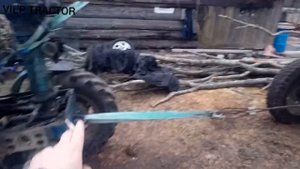 Как снять двигатель с экскаватора МТЗ