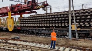 Укладка стрелочного перевода