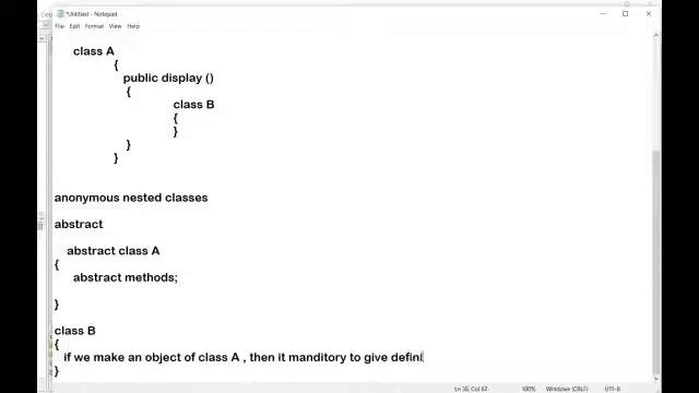 Nested classes in java смотреть онлайн