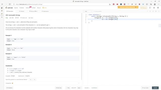 LeetCode 205 | Isomorphic Strings| Counting Array | Java смотреть онлайн