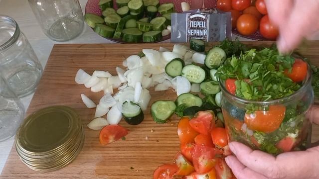 Простой рецепт  САЛАТ НА ЗИМУ ЗА 5 МИНУТ!!!СЪЕДАЮ БАНКУ ЗА РАЗ!!!ГОТОВЛЮ ЕГО КАЖДЫЙ СЕЗОН!!!