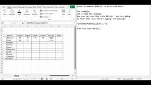 How to remove #DIV/0! Code in Microsoft Excel