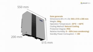 Invertor INVT Hibrid 6kW 48V 2 x MPPT 95A BD5KTL-RL1 SolarTech.ro