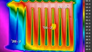 Поиск холодных зон на балконе тепловизором