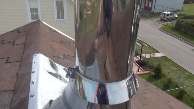 Как выглядит дымоход Феникс на крыше с мягкой кровлей смотреть онлайн