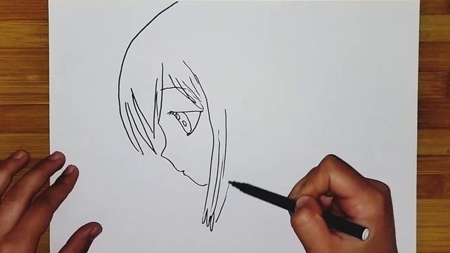 Anime pencil drawing. Аниме рисунок карандашом. Девушка рисунок. Сурет салу. Rasm chizish смотреть онлайн