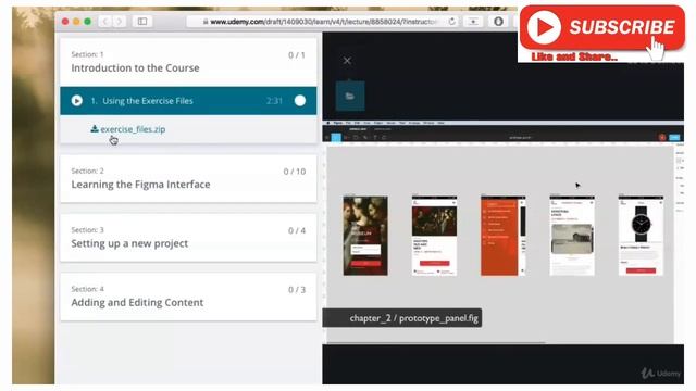 Introduction to the Course | Figma Designing Course | Using the exercise file| Part(1) смотреть онлайн
