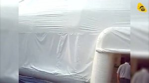 Надувной #теннисный корт. Крытая #площадка для тенниса