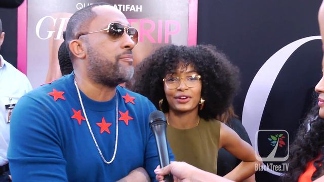 Kenya Barris and Yara Shahidi talk about new show 'Grown-Ish' at Girls Trip Premiere смотреть онлайн