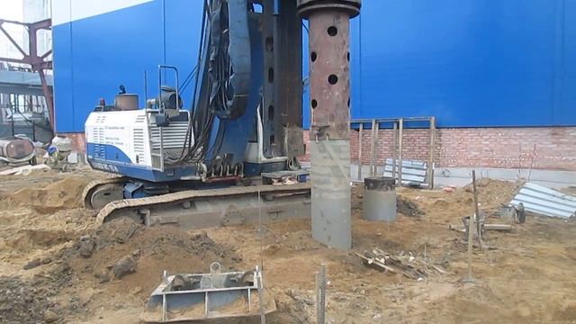 4. Забуривание секции обсадной трубы буронабивной сваи смотреть онлайн