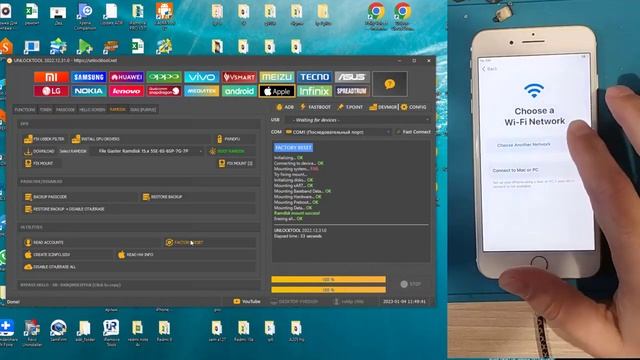Iphone 7 plus обход код пароля с помощью UnlockTool  Iphone 7 plus bypass passcode via UnlockTool