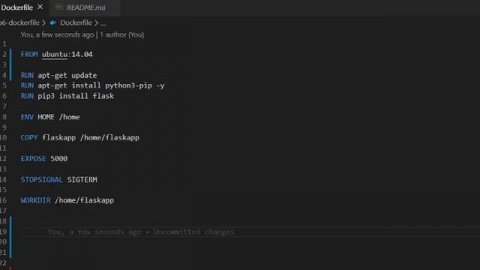 Docker Course: Creating your first Dockerfile.