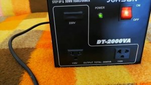 Review of Johsun step up down transformer