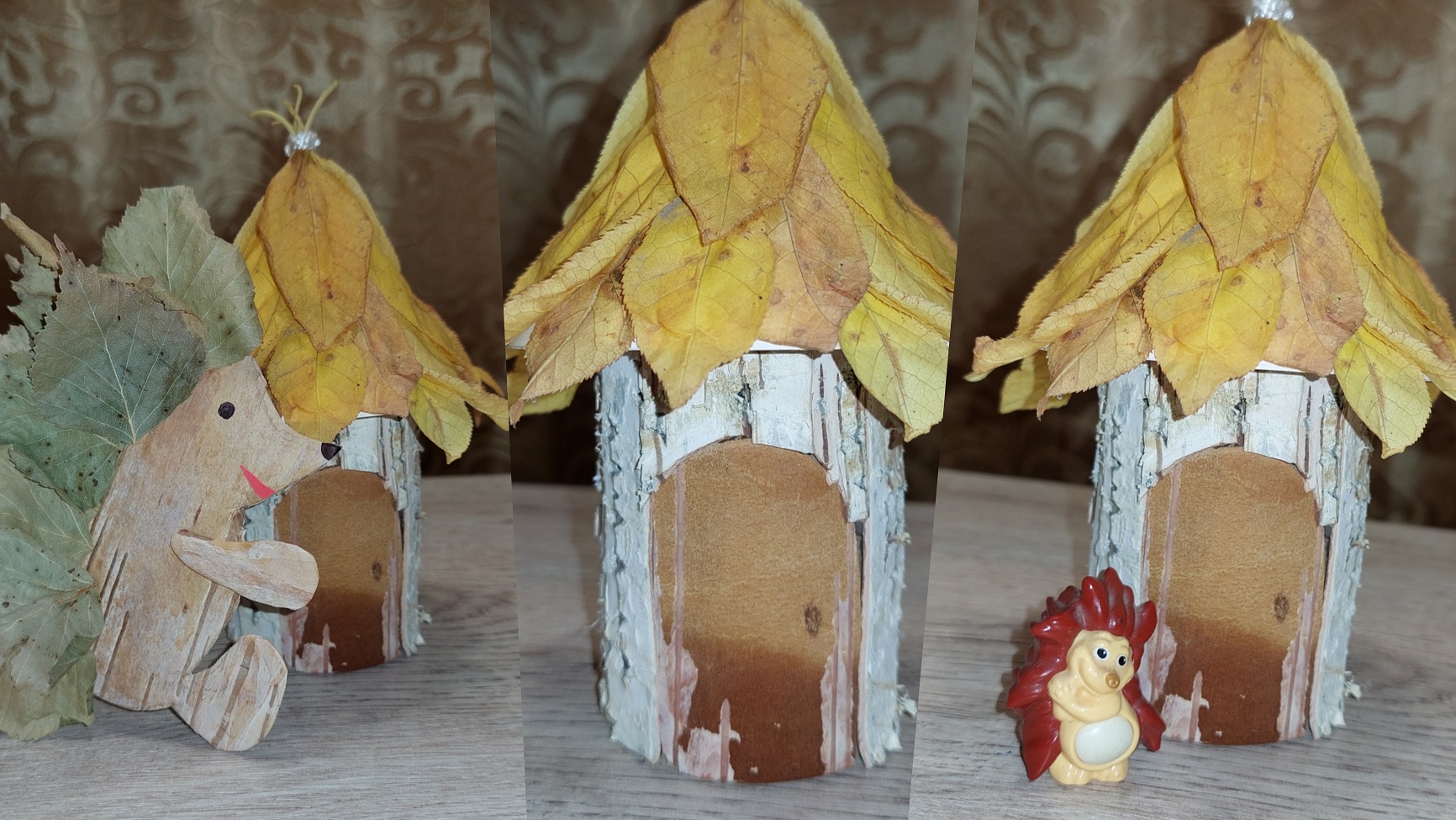 Домик из картонной втулки и природных материалов.mp4 смотреть онлайн