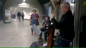 Egon, Lili and Paul on the London Underground