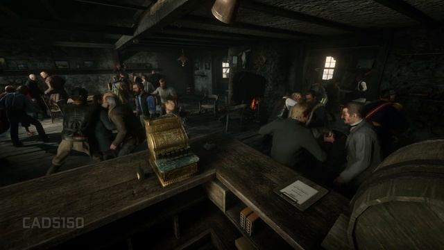 RDR2 Battle Royale 15 Saloon Fight Free For All Red Dead Redemption 2 NPC Fights смотреть онлайн