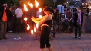 Красивый танец с огнем/ Beautiful dance with fire