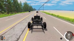 УДАР СЗАДИ! КРАШ-ТЕСТ ПРИЛЕТЕЛО НА ТРАССЕ! - BeamNg Drive