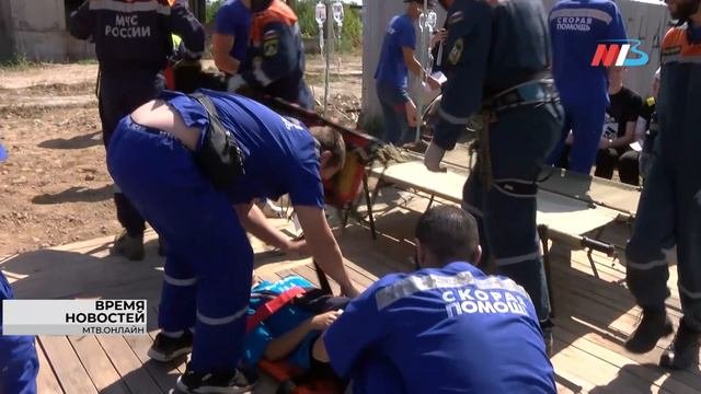 В Волгограде отработали действия по спасению людей после условного взрыва бытового газа