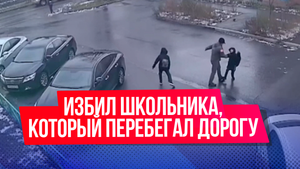 Мужчина избил школьника, за то, что он перебежал дорогу в неположенном месте