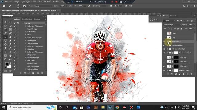 Posterize Sketch Photoshop Action смотреть онлайн