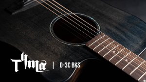 Матовая акустическая гитара TYMA D-3C BKS