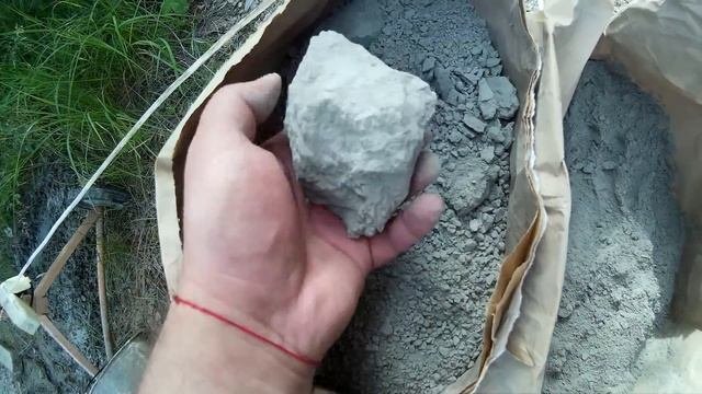 Цемент через 1 год.